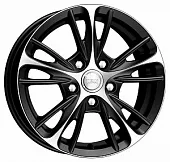 Диски 5,5x14 4x100 ET35 D67,1 K&K Мулен Руж (КС467) (Алмаз черный) в Новомосковске, K&K