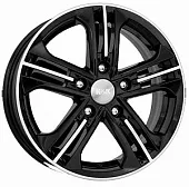 Диски 6,5x16 5x112 ET39,5 D66,6 K&K Trinity (КС666) (Алмаз черный) в Новомосковске, K&K