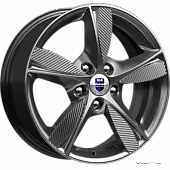 Диски 6,5x16 5x112 ET35 D66,6 K&K Кинезис (КС679) (Блэк платинум) в Новомосковске, K&K