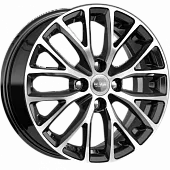 Диски 6x15 4x100 ET46 D54,1 K&K КС782 (Алмаз черный) в Новомосковске, K&K
