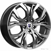 Диски 6x15 5x100 ET45 D67,1 K&K Аламида (КС701) (Блэк платинум) в Новомосковске, K&K