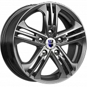 Диски 6x15 5x100 ET38 D57,1 K&K Trinity (КС615) (Блэк платинум) в Новомосковске, K&K