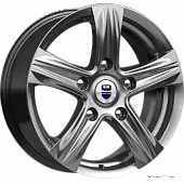 Диски 7x17 5x100 ET45 D67,1 K&K Легион (КС498) (Блэк платинум) в Новомосковске, K&K