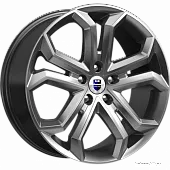 Диски 8,5x19 5x130 ET45 D71,6 K&K Пандора (КС466) (Дарк платинум) в Новомосковске, K&K