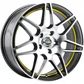 Диски 6,5x16 5x112 ET33 D57,1 Alcasta M28 (BKFYSI) в Новомосковске, Alcasta