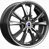 Диски 6,5x16 5x108 ET50 D63,35 K&K Спайдер (КС649) (Блэк платинум) в Новомосковске, K&K